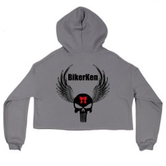 Ladies Relaxed Fit Cropped Fleece Hoodie