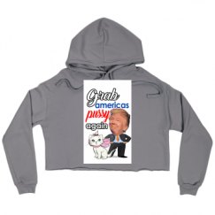 Ladies Relaxed Fit Cropped Fleece Hoodie