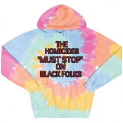 Unisex Tie-Dye Fleece Hoodie