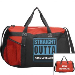STRAIGHT OUTTA ABSOLUTE ZERO SPORT DUFFEL BAG