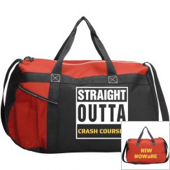 STRAIGHT OUTTA CRASH COURSE SPORT DUFFEL BAG