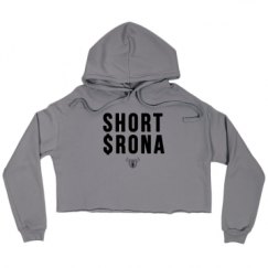 Ladies Relaxed Fit Cropped Fleece Hoodie