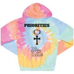 Unisex Tie-Dye Fleece Hoodie