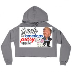 Ladies Relaxed Fit Cropped Fleece Hoodie