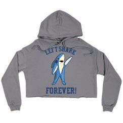 Ladies Relaxed Fit Cropped Fleece Hoodie