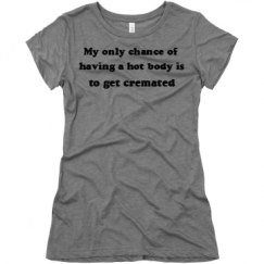 Ladies Slim Fit Super Soft Triblend Tee