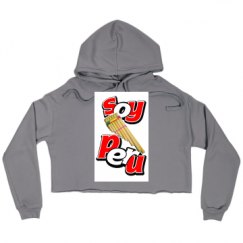 Ladies Relaxed Fit Cropped Fleece Hoodie