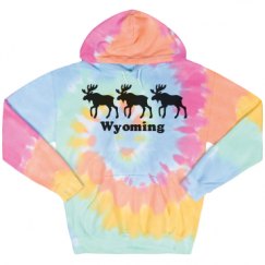 Unisex Tie-Dye Fleece Hoodie