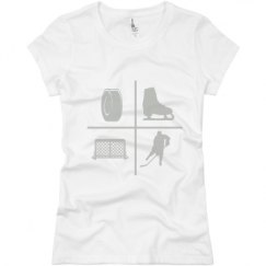 Ladies Slim Fit Basic Promo Jersey Tee
