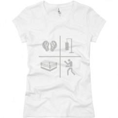 Ladies Slim Fit Basic Promo Jersey Tee