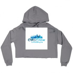 Ladies Relaxed Fit Cropped Fleece Hoodie