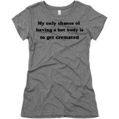 Ladies Slim Fit Super Soft Triblend Tee