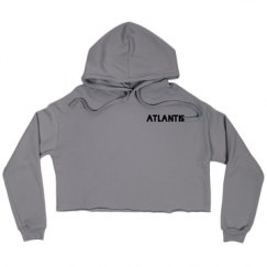 Ladies Relaxed Fit Cropped Fleece Hoodie