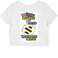 Ladies Slim Fit Crop Top Tee