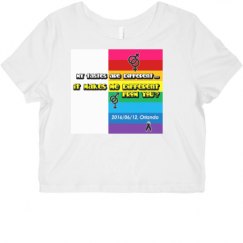 Ladies Slim Fit Crop Top Tee