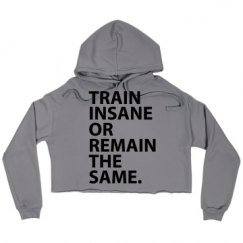 Ladies Relaxed Fit Cropped Fleece Hoodie