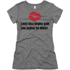 Ladies Slim Fit Super Soft Triblend Tee