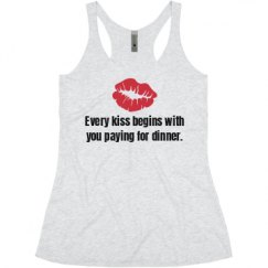 Ladies Slim Fit Super Soft Racerback Triblend Tank