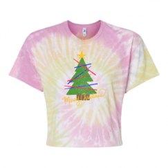 Women's Tie Dye Crop Top Tee