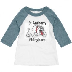 Toddler 3/4 Sleeve Raglan Tee