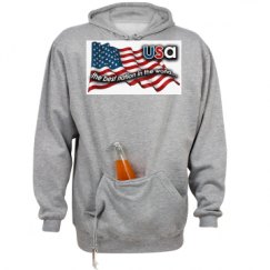Unisex Beer Holder Tailgate Hoodie