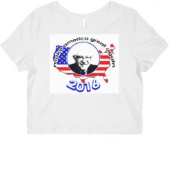 Ladies Slim Fit Crop Top Tee