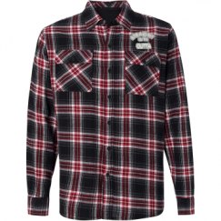 Unisex Long Sleeve Plaid Flannel Shirt