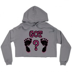 Ladies Relaxed Fit Cropped Fleece Hoodie