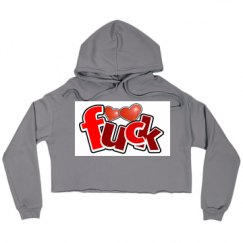 Ladies Relaxed Fit Cropped Fleece Hoodie