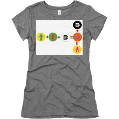 Ladies Slim Fit Super Soft Triblend Tee