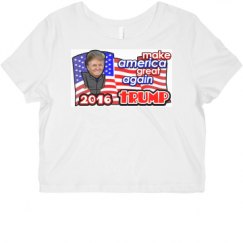 Ladies Slim Fit Crop Top Tee