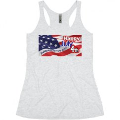 Ladies Slim Fit Super Soft Racerback Triblend Tank