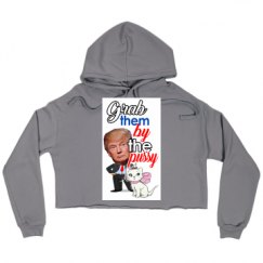 Ladies Relaxed Fit Cropped Fleece Hoodie