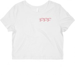 Ladies Slim Fit Crop Top Tee