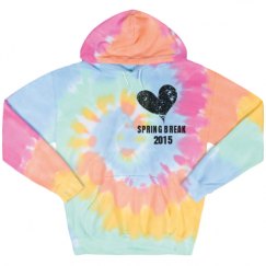 Unisex Tie-Dye Fleece Hoodie