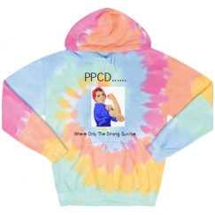 Unisex Tie-Dye Fleece Hoodie