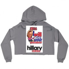 Ladies Relaxed Fit Cropped Fleece Hoodie