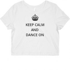 Ladies Slim Fit Crop Top Tee