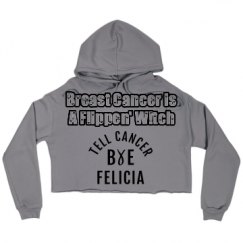 Ladies Relaxed Fit Cropped Fleece Hoodie