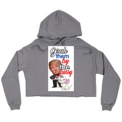 Ladies Relaxed Fit Cropped Fleece Hoodie