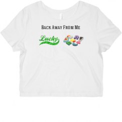 Ladies Slim Fit Crop Top Tee