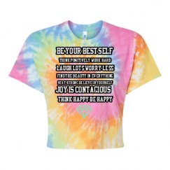 Women's Tie Dye Crop Top Tee