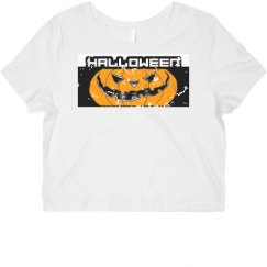 Ladies Slim Fit Crop Top Tee