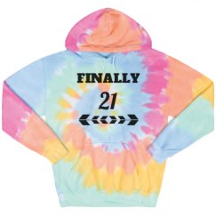 Unisex Tie-Dye Fleece Hoodie