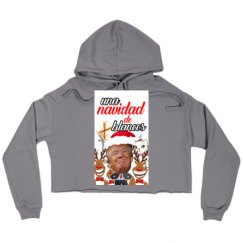 Ladies Relaxed Fit Cropped Fleece Hoodie