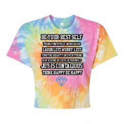 Women's Tie Dye Crop Top Tee