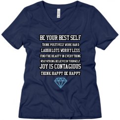 Ladies Relaxed Fit V-Neck Tee