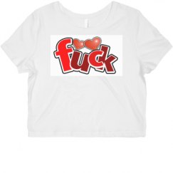 Ladies Slim Fit Crop Top Tee